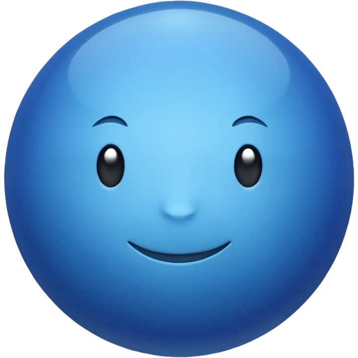 Blue cool  emoji