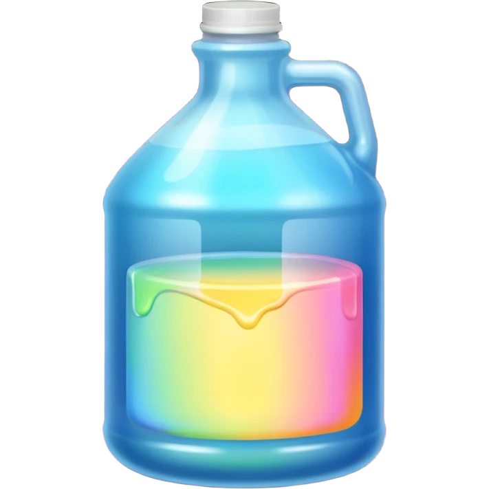 a glowing gallon of paint emoji