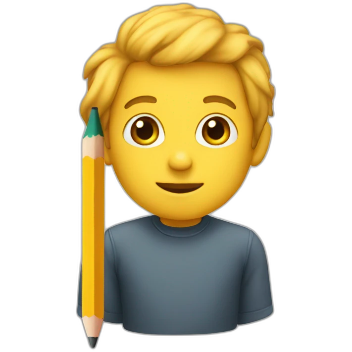Pencil human emoji