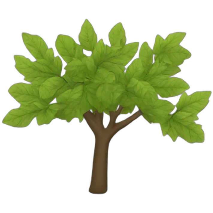 a shelter of leaves and branches emoji