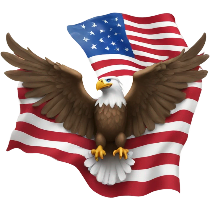 American flag with eagle wings  emoji