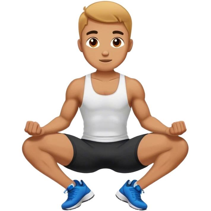 athlete doing sit-ups emoji