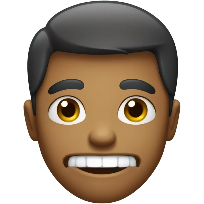 Awkward smile emoji