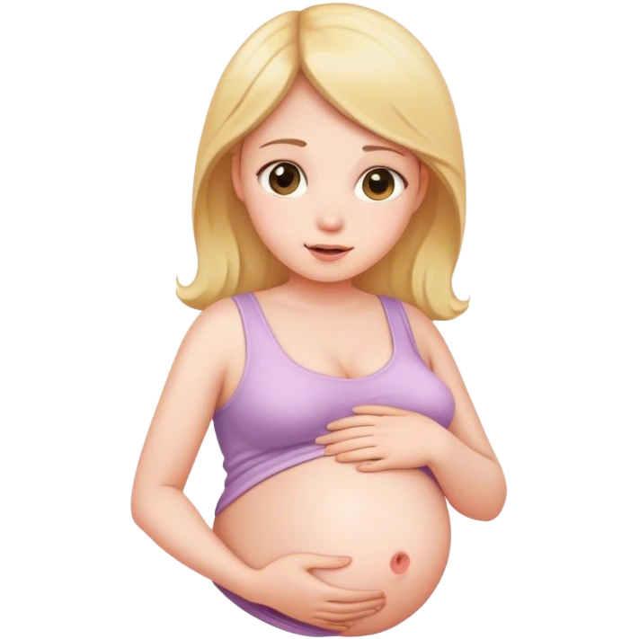 pregnant child  emoji
