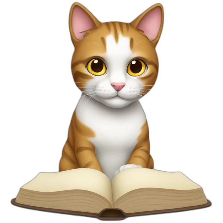 Studious cat emoji