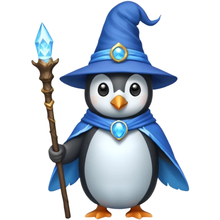 Penguin Wizard emoji