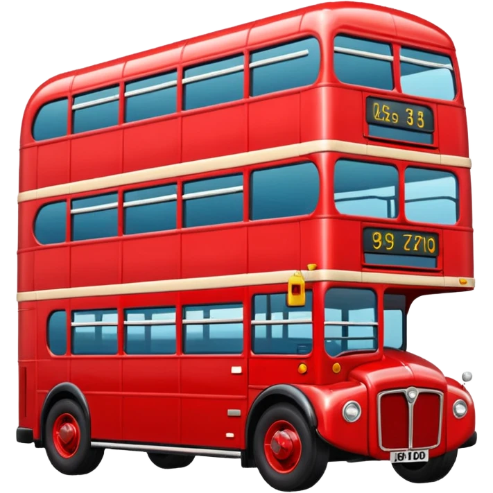 red bus emoji