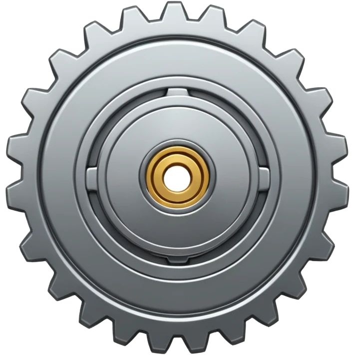 micro gear. emoji