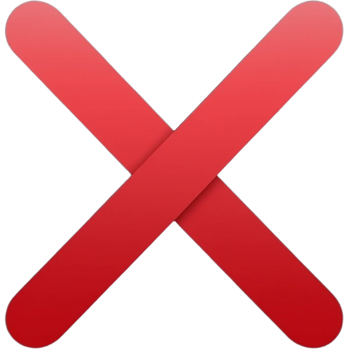 X vector red black background emoji