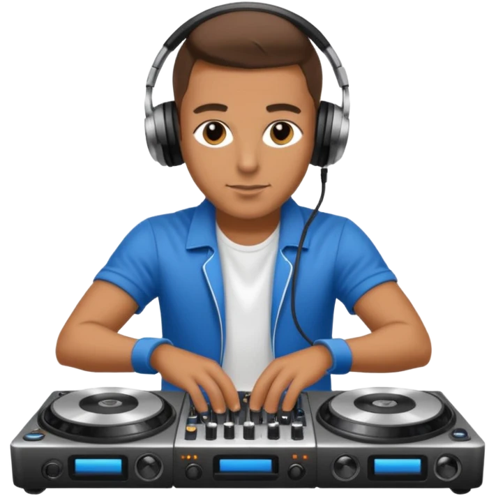 dj with setup handingg emoji