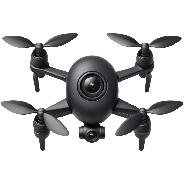 spy mini camera drone object icon, insect-like tiny drone, camera eye ...