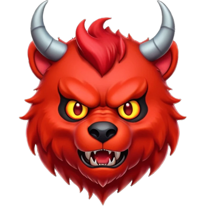 devil bear emoji