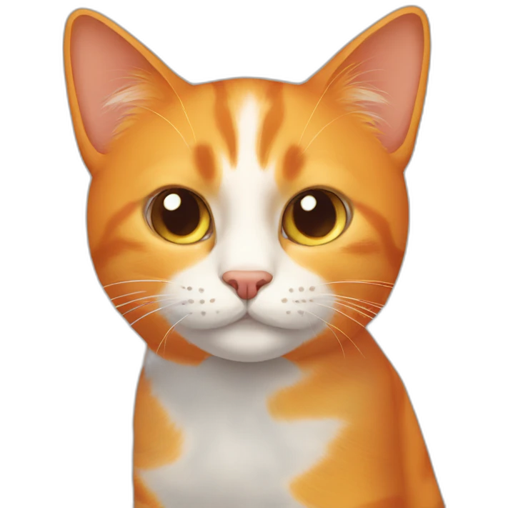 Orange cat emoji