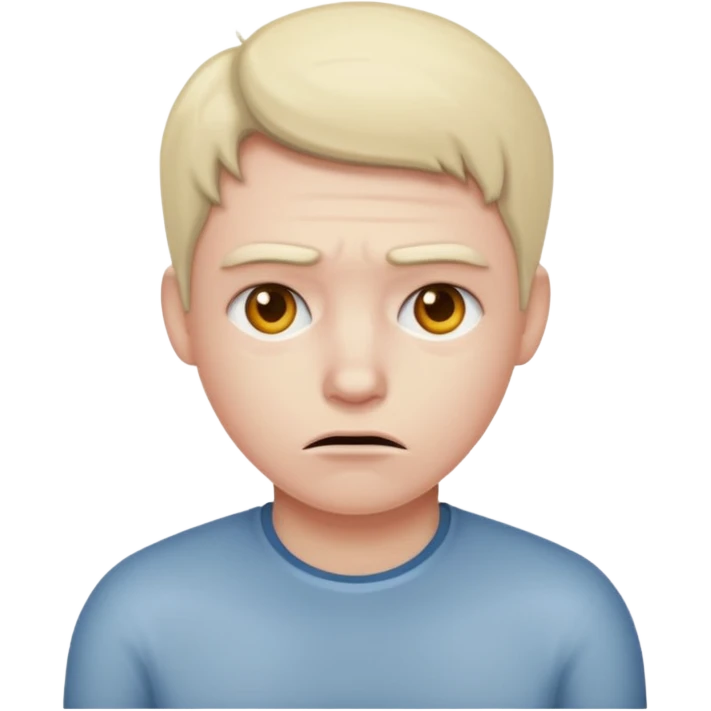 unhappy emoji