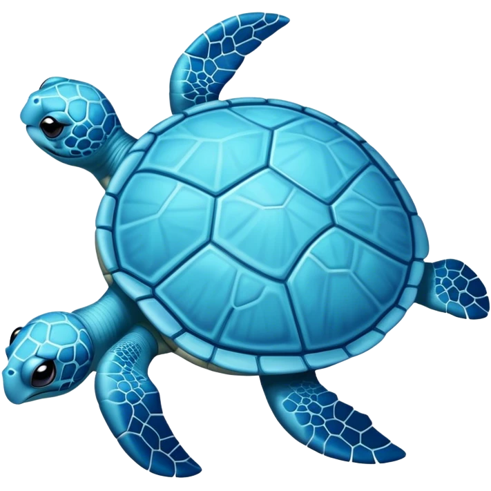 Light blue turtle emoji
