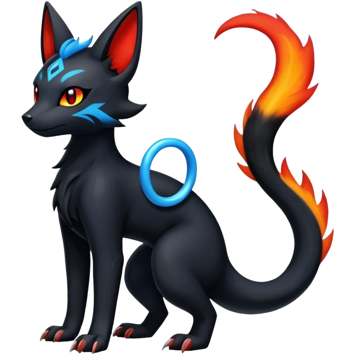 Salandit-Umbreon-Litten-Hybrid (Full body) emoji