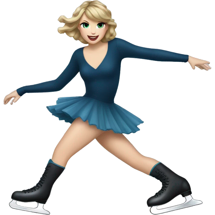 Taylor Swift ice skating emoji