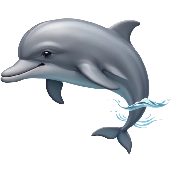 dolphin swimming emoji