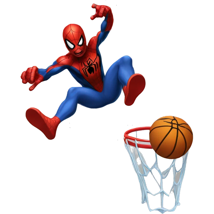 spiderman dunking emoji