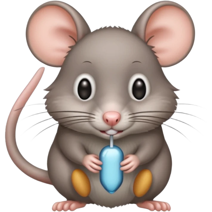 gray rat alert, long tail emoji
