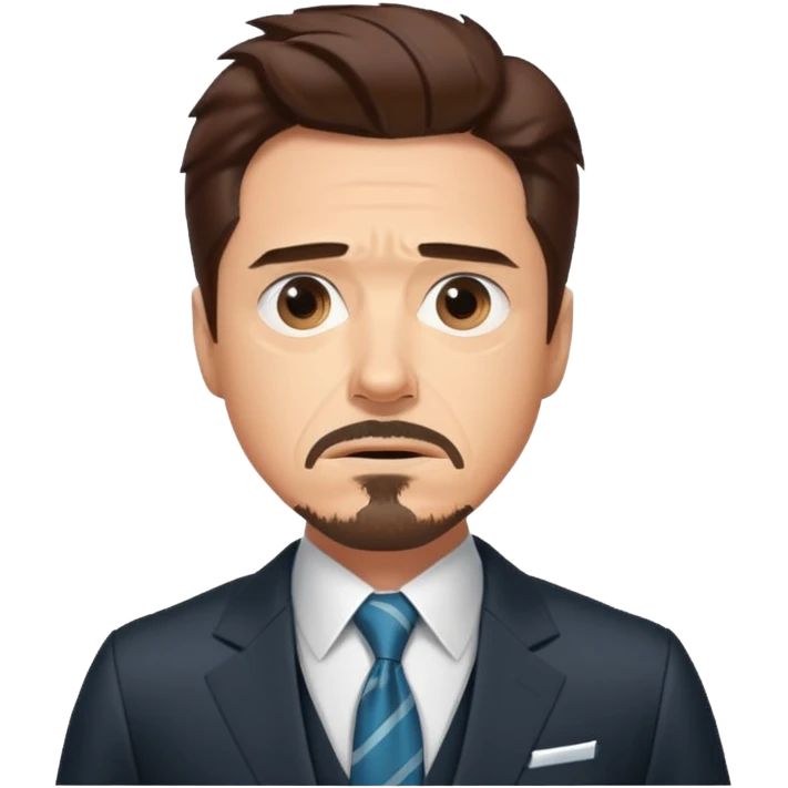 suprised tony stark emoji