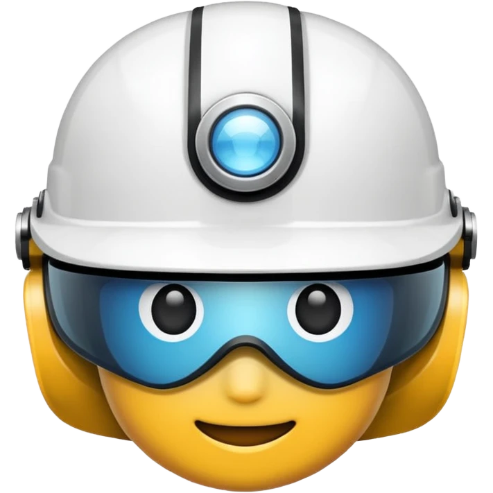 Casco blanco emoji