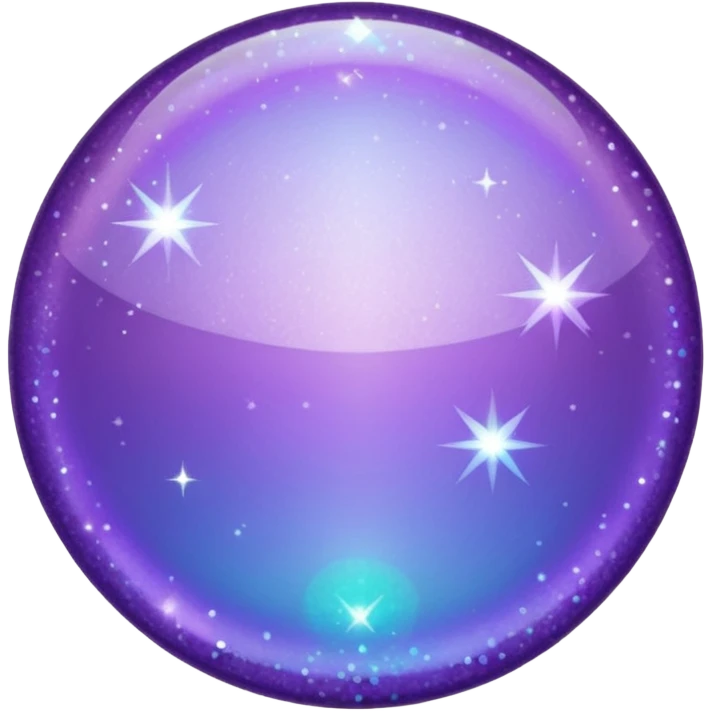 glitter purple and cian mark check emoji
