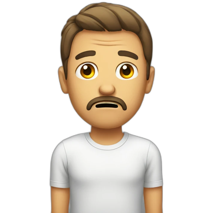 upset man emoji