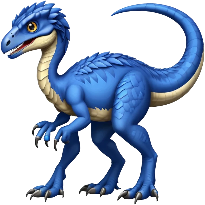 Velociraptor blue emoji