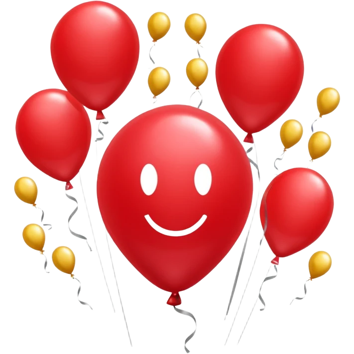 اشكال عيد ميلاد ب احمر  emoji