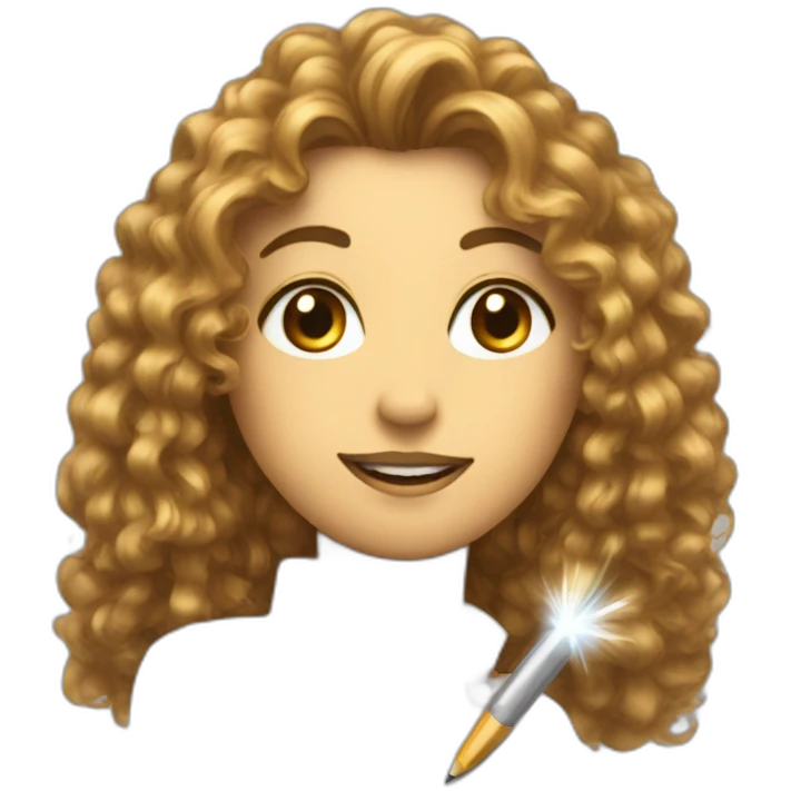 sparkles on pen and paper emoji