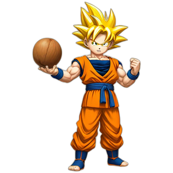 goku holding nuts emoji