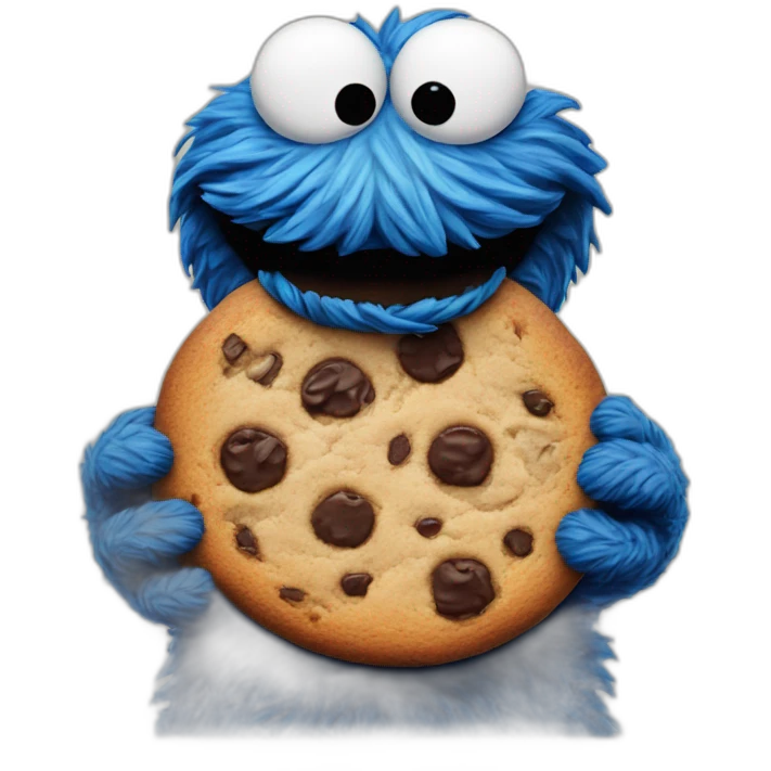 the Cookie monster emoji