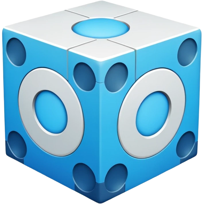 cross section　cube emoji