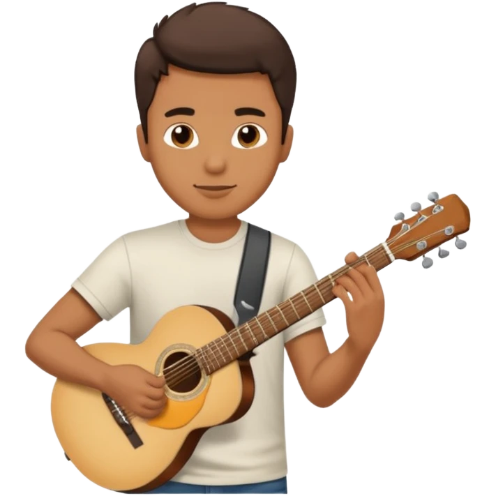 Guy playing guitar emoji