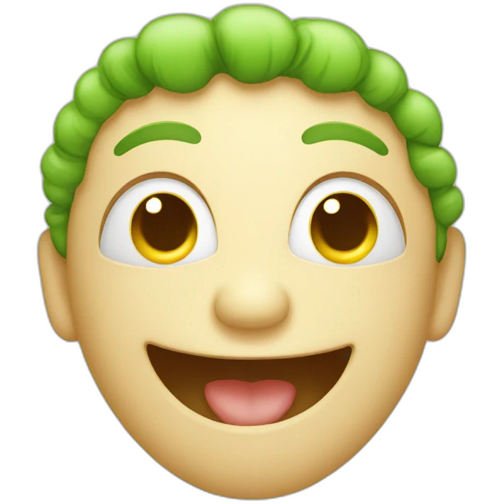 happy face gree emoji