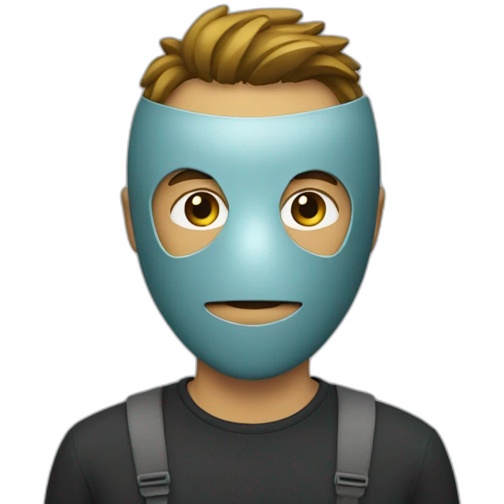 Guy with a mask  emoji
