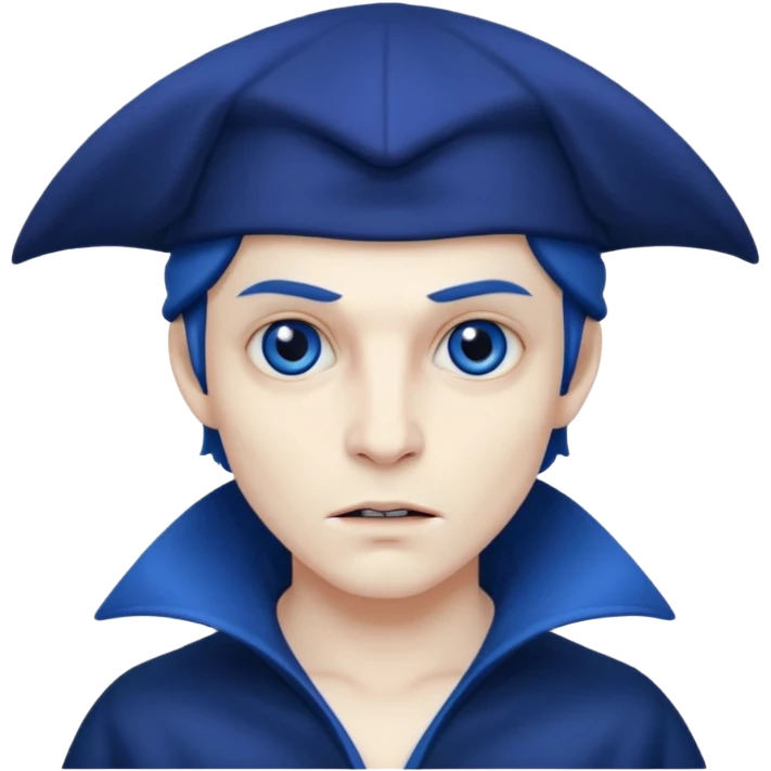 blue hat vampire emoji