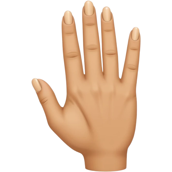 Emoji of ring finger bent forward and all other fingers standing straight from the wrist emoji