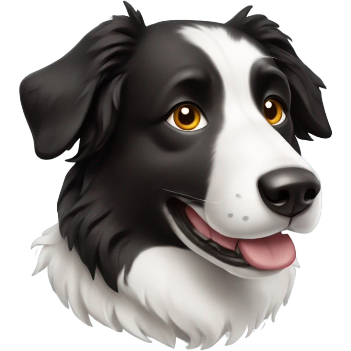 Border collie dog emoji