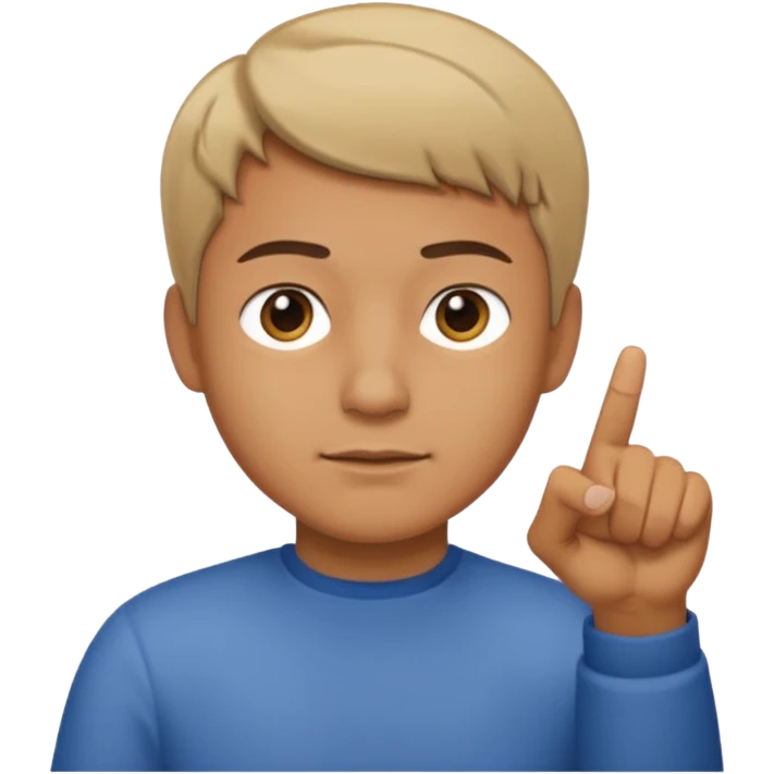 man pointing down emoji