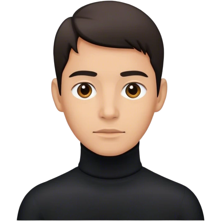 Black turtleneck  emoji