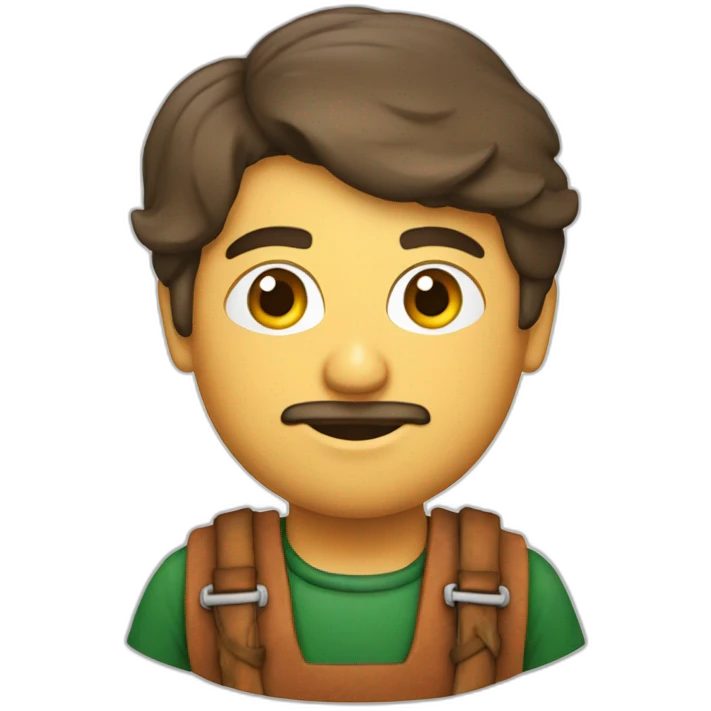Portugais avec brouette et brique  emoji