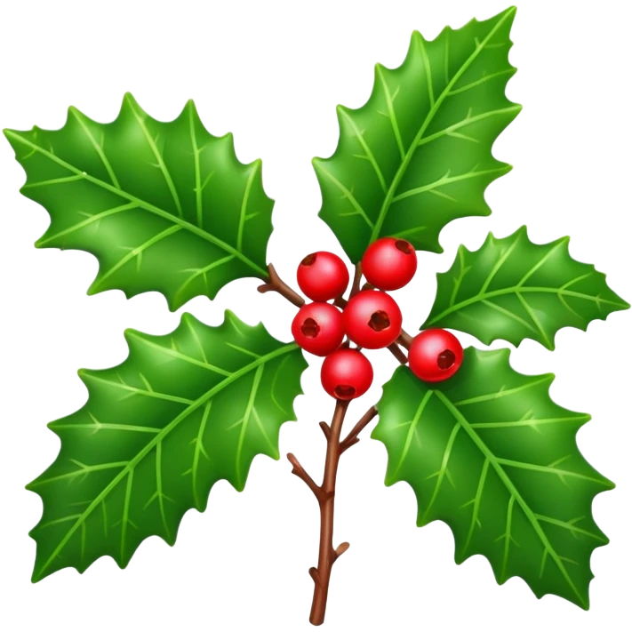 holly plant emoji