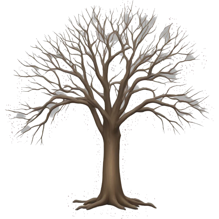 leafless tree emoji