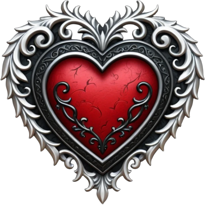 gothic heart emoji