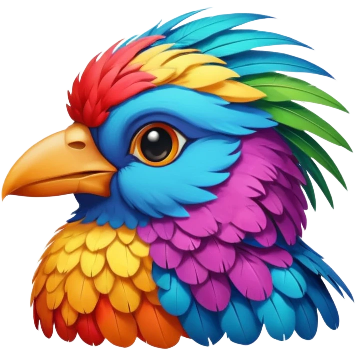 painter bird emoji