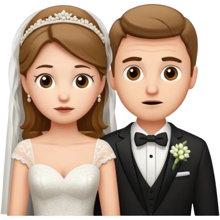 confused newlywed couple emoji