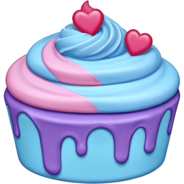 Desserts pinkie blue and purple emoji