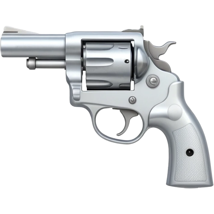 white COLT REVOLVER emoji